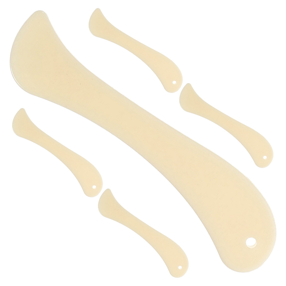 Bone Folder Tool - 5 ชิ้น ที่พับกระดาษแบบกระดูกพลาสติก ที่ตัดขอบกระดาษ สำหรับงานประดิษฐ์กระดาษ การเข้าเล่ม