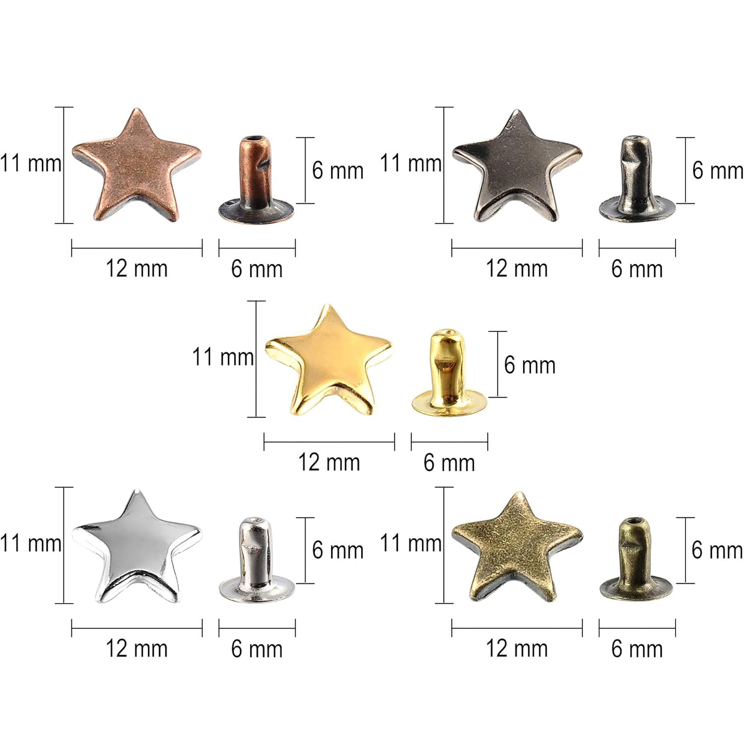 หมุดย้ำรูปดาวสีเทาเมทัลลิก 50/ - Rivet Setter Tool บทวิจารณ์และราคา