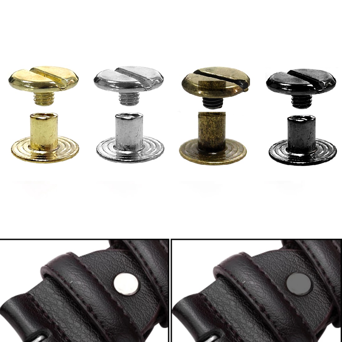 10 ชิ้นหนัง Craft ชิคาโกสกรูรอ - Rivet Setter Tool บทวิจารณ์และราคา